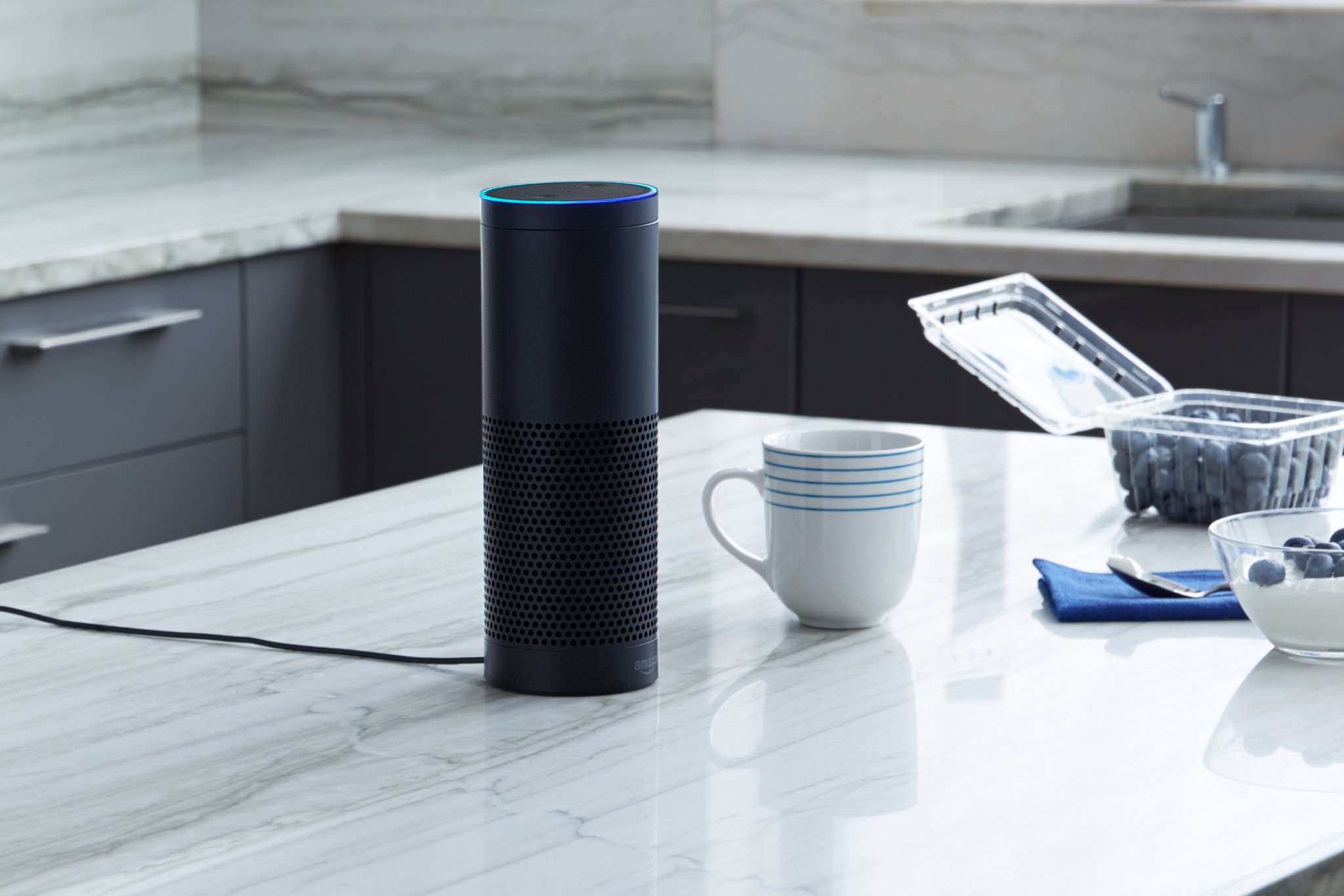 Amazon Echo in kitchen