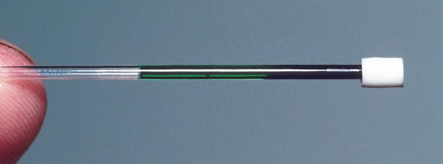 green blood sample